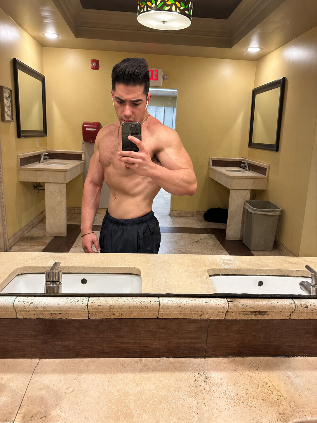 Male Tummy Tuck Selfie from Patient